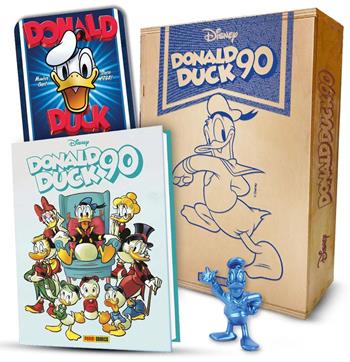 Donald Duck 90. Anniversary box. Con statuina del personaggio. Con targa metallica - Maro Ferracina, Vitale Mangiatordi, Massimo De Vita - Libro Panini Comics 2024 | Libraccio.it