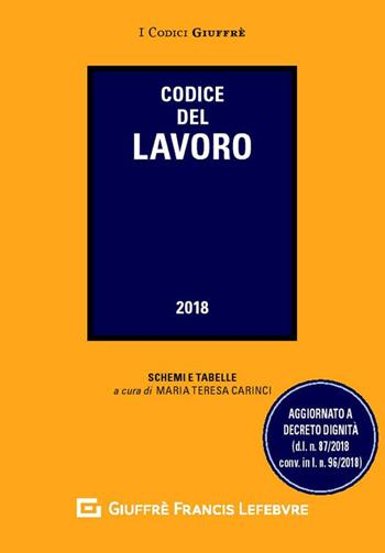 Codice del lavoro  - Libro Giuffrè 2018, I codici Giuffrè tascabili | Libraccio.it