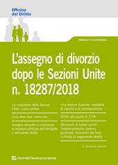 L' assegno di divorzio dopo le Sezioni Unite n.18287/2018