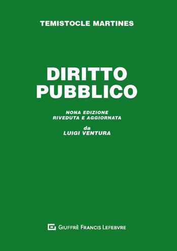 Diritto pubblico - Luigi Ventura, Temistocle Martines - Libro Giuffrè 2019 | Libraccio.it