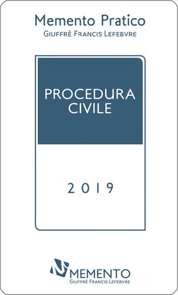 Memento Procedura civile 2019  - Libro Giuffrè 2019 | Libraccio.it