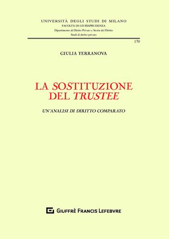 La sostituzione del trustee. Un'analisi di diritto comparato - Giulia Terranova - Libro Giuffrè 2020, Università degli studi di Milano. Facoltà di giurisprudenza. Studi di diritto privato | Libraccio.it