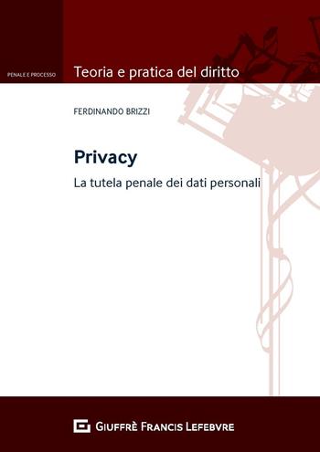 Privacy. La tutela penale dei dati personali - Ferdinando Brizzi - Libro Giuffrè 2020, Teoria e pratica del diritto. Penale e processo | Libraccio.it