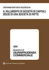 Il fallimento di società di capitali socie di una società di fatto