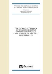 Transizione ecologica, innovazione digitale e inclusione sociale: la realizzazione del «Next Generation EU»