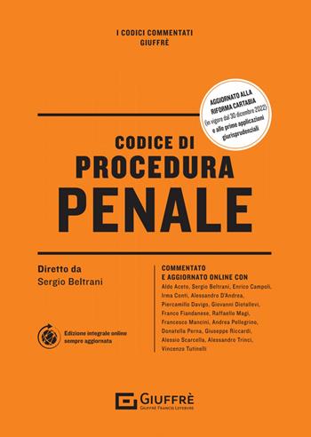 Codice di procedura penale  - Libro Giuffrè 2023, I codici commentati Giuffrè | Libraccio.it