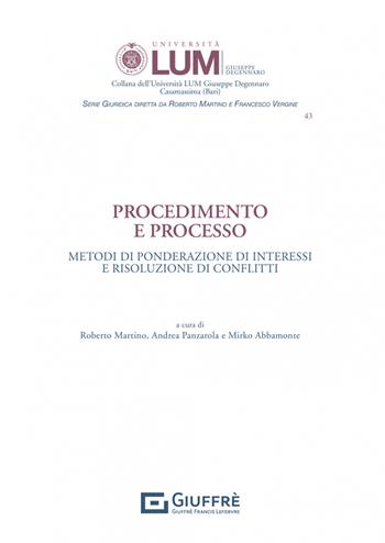 Procedimento e processo  - Libro Giuffrè 2022, Università Lum Jean Monnet Casamassima. serie giuridica | Libraccio.it