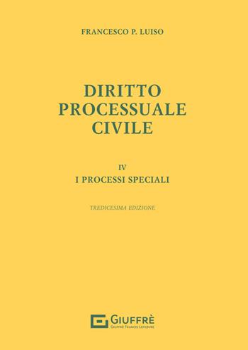 Diritto processuale civile - Francesco Paolo Luiso - Libro Giuffrè 2023 | Libraccio.it