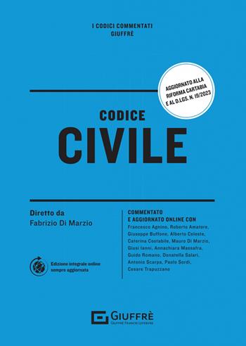 Codice civile commentato  - Libro Giuffrè 2023, I codici commentati Giuffrè | Libraccio.it