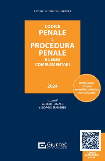 Codice penale e procedura penale e leggi complementari  - Libro Giuffrè 2024, Codici d'udienza | Libraccio.it