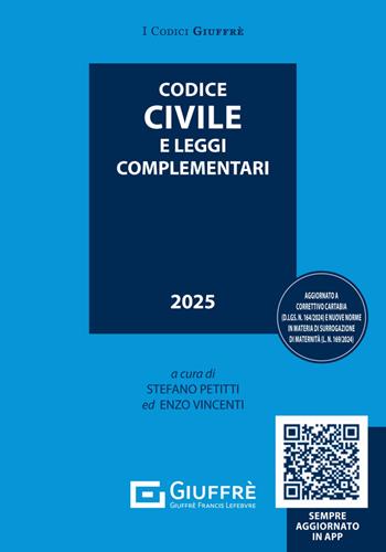Codice civile e leggi complementari. Con QR Code  - Libro Giuffrè 2025, I codici Giuffrè tascabili | Libraccio.it