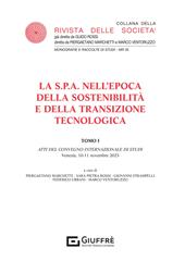 La S.P.A. nell'epoca della sostenibilità e della transizione tecnologica. Vol. 1