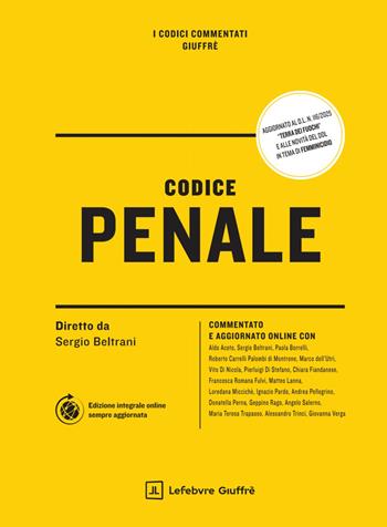 Codice penale  - Libro Giuffrè 2025, I codici commentati Giuffrè | Libraccio.it
