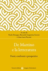 De Martino e la letteratura. Fonti, confronti e prospettive