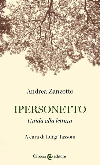 Ipersonetto - Andrea Zanzotto - Libro Carocci 2021, Lingue e letterature Carocci | Libraccio.it
