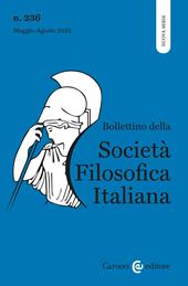 Bollettino della società filosofica italiana. Nuova serie (2022). Vol. 2