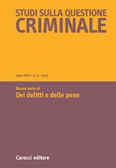 Studi sulla questione criminale (2022). Vol. 2