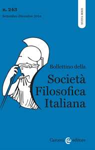 Bollettino della società filosofica italiana. Nuova serie (2024)....
