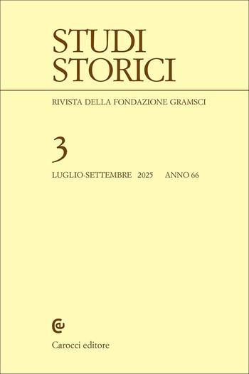 Studi storici (2025). Vol. 3  - Libro Carocci 2025 | Libraccio.it