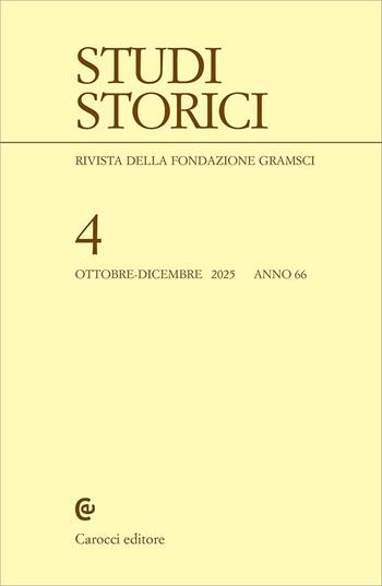 Studi storici (2025). Vol. 4  - Libro Carocci 2026 | Libraccio.it