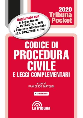 Codice di procedura civile e leggi complementari  - Libro La Tribuna 2020, Tribuna pocket | Libraccio.it