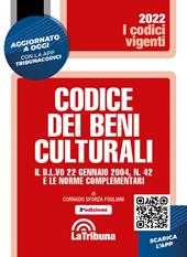 Codice dei beni culturali. Il D.L.vo 22 gennaio 2004, n. 42 e le norme complementari. Con app Tribunacodici