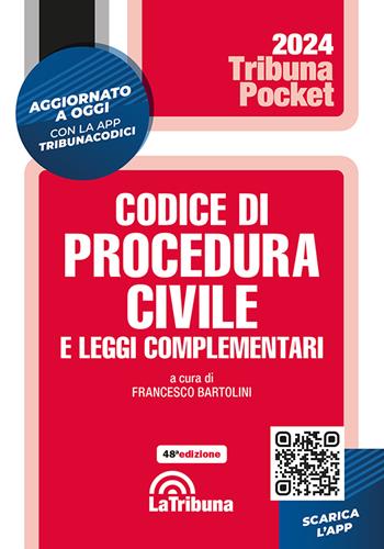 Codice di procedura civile e leggi complementari. Con App Tribunacodici  - Libro La Tribuna 2024, Tribuna pocket | Libraccio.it