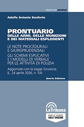 Prontuario delle armi, delle munizioni e dei materiali esplodenti