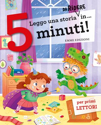 Leggo una storia da ridere in… 5 minuti! Stampatello maiuscolo. Ediz. a colori  - Libro Emme Edizioni 2023, Tre passi | Libraccio.it
