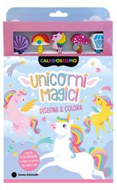 Unicorni magici. Ediz. illustrata. Con 5 gomme per cancellare. Con 5 matite
