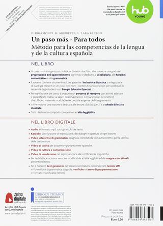 Un paso mas. Volume para todos. Con e-book. Con espansione online - Daniela Rigamonti, Marco Morretta, LARA FANEGO LAURA - Libro Minerva Scuola 2018 | Libraccio.it