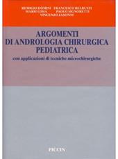 Argomenti di andrologia chirurgica pediatrica