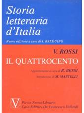 Storia letteraria d'Italia. Vol. 6: Il Quattrocento.