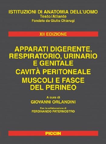 Istituzioni di anatomia dell'uomo. Apparati digerente, respiratorio, urinario e genitale. Cavità peritoneale. Muscoli e fasce del perineo - Giovanni Orlandini - Libro Piccin-Nuova Libraria 2017 | Libraccio.it