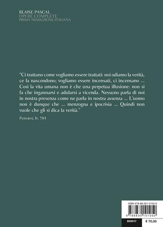 Opere complete. Testi francesi e latini a fronte - Blaise Pascal - Libro Bompiani 2020, Il pensiero occidentale | Libraccio.it