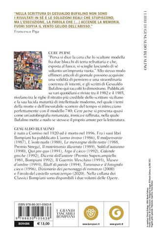 Cere perse - Gesualdo Bufalino - Libro Bompiani 2022, Tascabili narrativa | Libraccio.it