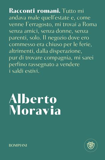 Racconti romani - Alberto Moravia - Libro Bompiani 2025, Tascabili narrativa | Libraccio.it