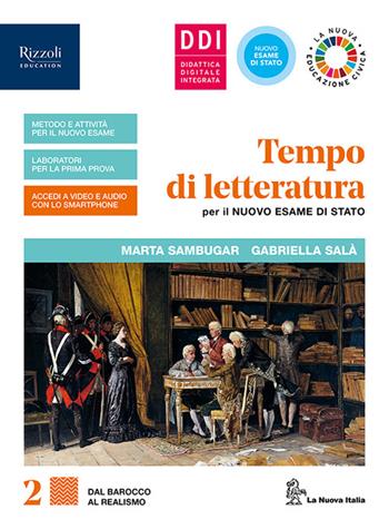 Tempo di letteratura per il nuovo esame di Stato. Con e-book. Con espansione online. Vol. 2 - Marta Sambugar, Gabriella Salà - Libro La Nuova Italia Editrice 2020 | Libraccio.it