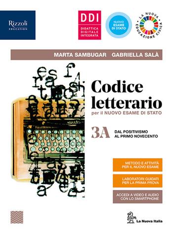 Codice letterario per il nuovo esame di Stato. Con Laboratorio di metodo per il quinto anno. Con e-book. Con espansione online. Vol. 3A-3B - Marta Sambugar, Gabriella Salà - Libro La Nuova Italia Editrice 2020 | Libraccio.it