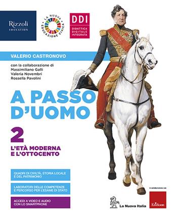 A passo d'uomo. Con Atlante Osservo e imparo. Per la Scuola media. Vol. 2 - Valerio Castronovo - Libro La Nuova Italia Editrice 2020 | Libraccio.it