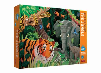 Save the planet. The jungle. 220 piece puzzle. Con puzzle - Enrico Lorenzi, Ester Tomè - Libro Sassi 2021 | Libraccio.it