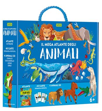 Il mega atlante degli animali. Ediz. a colori. Con puzzle. Con 40 Carte - Giulia Pesavento - Libro Sassi 2022, Science | Libraccio.it