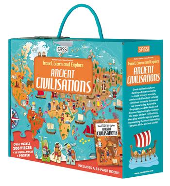 Ancient civilisations. Travel, learn and explore. Ediz. a colori. Con 32 formine. Con puzzle ovale. Con Poster - Matteo Gaule, Irena Trevisan - Libro Sassi 2022, Science | Libraccio.it