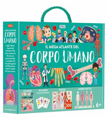 Il mega atlante del corpo umano. Ediz. a colori. Con modellino 3D. Con puzzle. Con 40 Carte - Nadia Fabris, Mattia Cerato - Libro Sassi 2022, Science | Libraccio.it