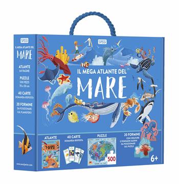 Il mega atlante del mare. Ediz. a colori. Con 20 formine. Con puzzle. Con 40 Carte - Giulia Pesavento, Alberto Borgo, Enrico Lorenzi - Libro Sassi 2022, Science | Libraccio.it