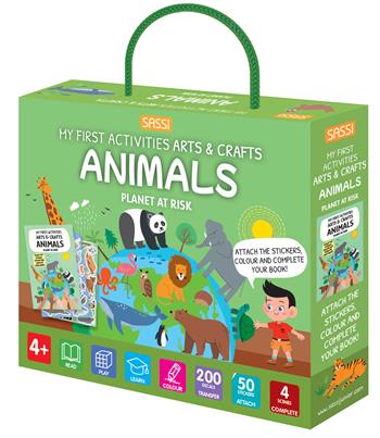 Animals. My first activities arts & crafts. Ediz. a colori. Con 4 fondali. Con 200 trasferibili. Con 50 Adesivi - Ester Tomè - Libro Sassi 2022, Sassi junior | Libraccio.it