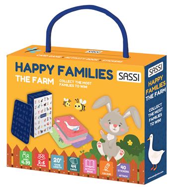 The farm. Happy Families. Card Games. Ediz. a colori. Con 44 Carte. Con 40 Adesivi - Ester Tomè, Giulia Meneguzzo - Libro Sassi 2023, Sassi junior | Libraccio.it