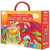 Knights and dragons. Fantasy book and puzzle. Ediz. illustrata