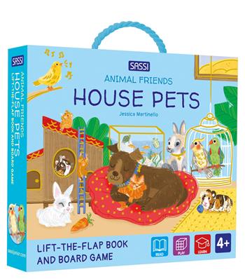 House pets. Animal friends. Ediz. a colori. Con gioco da tavolo - Jessica Martinello - Libro Sassi 2024, Sassi junior | Libraccio.it
