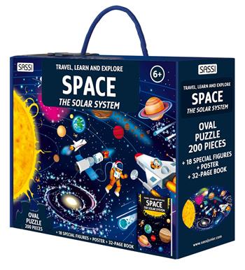 Space. The solar system. Travel, learn and explore. Ediz. a colori. Con oval puzzle. Con 18 special figures. Con Poster - Matteo Gaule, Nadia Fabris - Libro Sassi 2024, Sassi junior | Libraccio.it